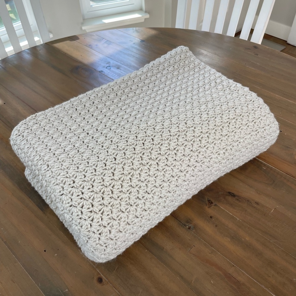 Handmade Crocheted Throw Blanket